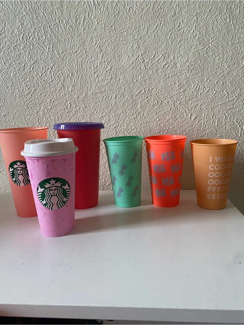 Starbucks Pink Reusable Travel Cups Bundle